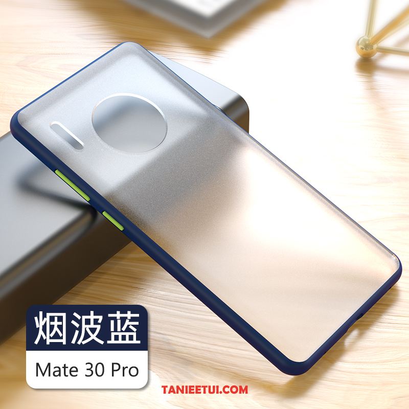 Etui Huawei Mate 30 Pro Ochraniacz Anti-fall Nubuku, Futerał Huawei Mate 30 Pro Niebieski Silikonowe Czerwony Netto