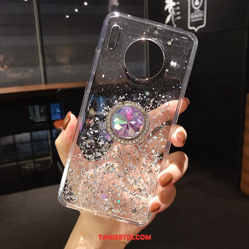 Etui Huawei Mate 30 Pro Przezroczysty Wspornik Miękki, Futerał Huawei Mate 30 Pro Luksusowy Telefon Komórkowy Ring