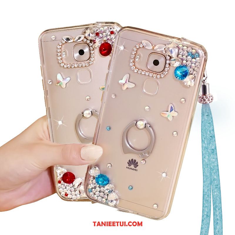 Etui Huawei Mate 8 Klamra Ring Wiszące Ozdoby, Obudowa Huawei Mate 8 Telefon Komórkowy Silikonowe Rhinestone