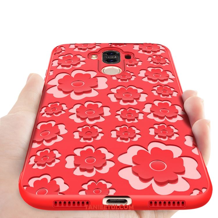 Etui Huawei Mate 9 Telefon Komórkowy Miękki Czerwony, Pokrowce Huawei Mate 9 All Inclusive Anti-fall