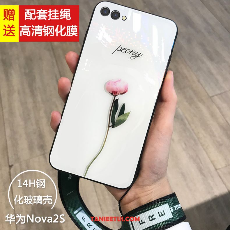 Etui Huawei Nova 2s Osobowość Biały Czerwony Netto, Obudowa Huawei Nova 2s Telefon Komórkowy Młodzież Świeży