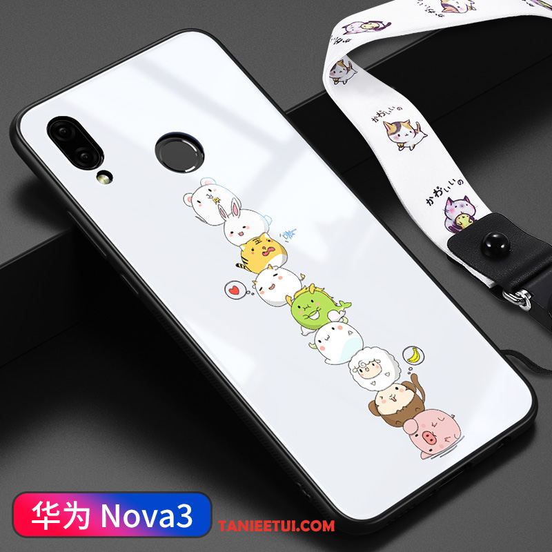 Etui Huawei Nova 3 Kreskówka Wiszące Ozdoby Telefon Komórkowy, Futerał Huawei Nova 3 Cienkie Szkło Silikonowe