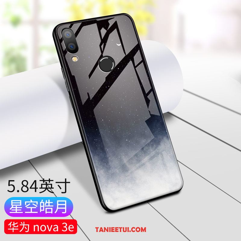 Etui Huawei Nova 3e Modna Marka Czarny Ochraniacz, Futerał Huawei Nova 3e Kreatywne Moda All Inclusive