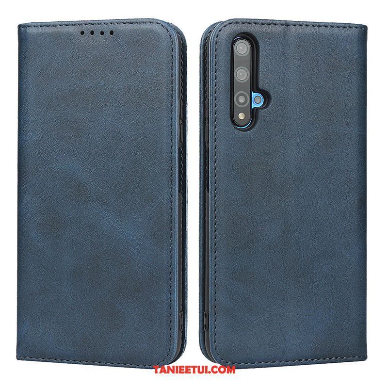 Etui Huawei Nova 5t Magnetyzm Portfel All Inclusive, Obudowa Huawei Nova 5t Telefon Komórkowy Ciemno Niebieski Karta