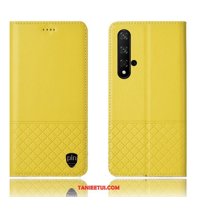 Etui Huawei Nova 5t Ochraniacz Żółty All Inclusive, Pokrowce Huawei Nova 5t Anti-fall Skórzany Futerał Telefon Komórkowy