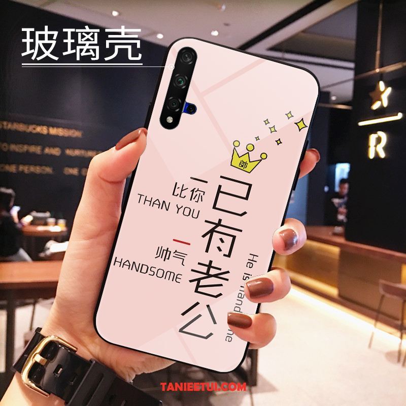 Etui Huawei Nova 5t Szkło Hartowane Ochraniacz Miękki, Futerał Huawei Nova 5t Piękny Kreskówka Granica