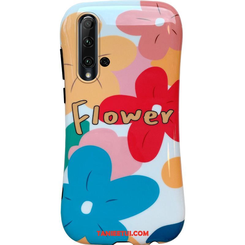 Etui Huawei Nova 5t Telefon Komórkowy Kolor Wiatr, Obudowa Huawei Nova 5t Kwiaty Czerwony Netto Silikonowe