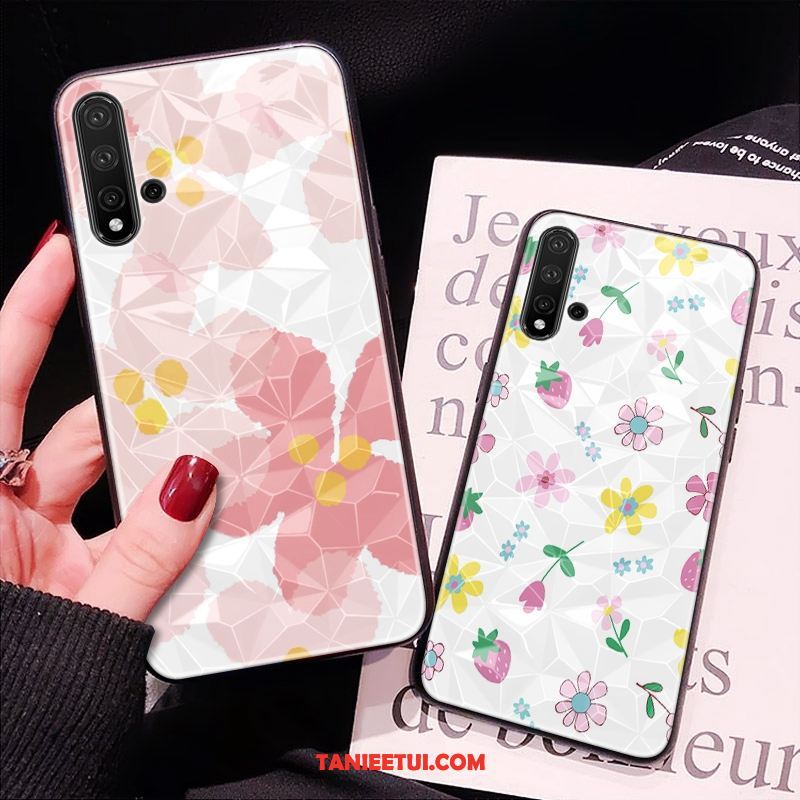 Etui Huawei Nova 5t Telefon Komórkowy Różowe Czerwony Netto, Futerał Huawei Nova 5t Kształt Diamentu All Inclusive Wzór