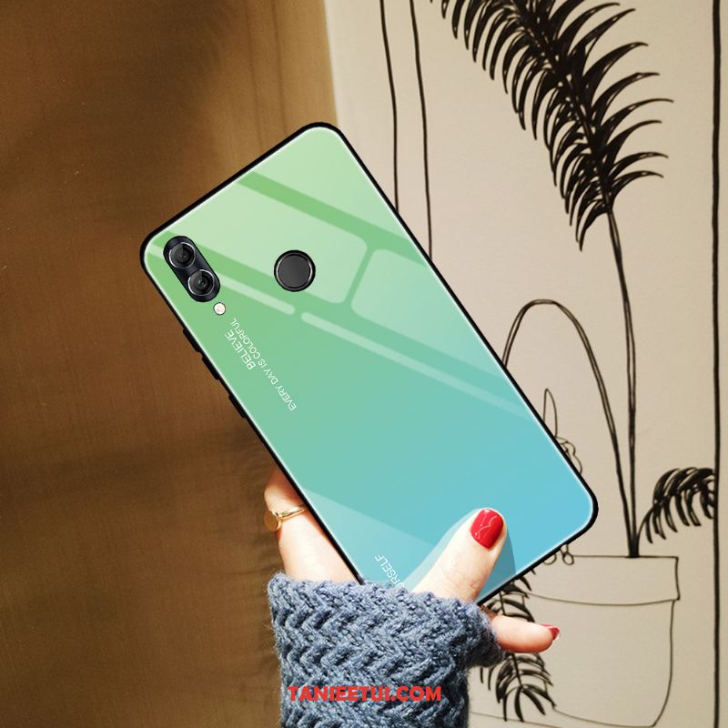 Etui Huawei P Smart 2019 Niebieski Proste Ochraniacz, Obudowa Huawei P Smart 2019 Anti-fall Szkło Hartowane Kolor Gradientu