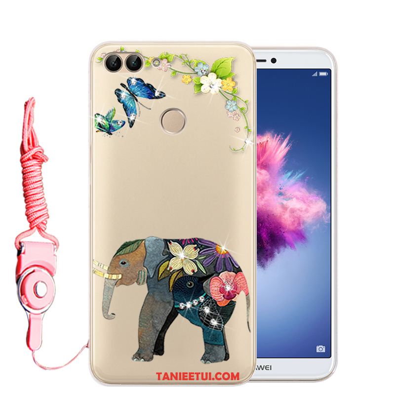 Etui Huawei P Smart Rhinestone Anti-fall Silikonowe, Obudowa Huawei P Smart Miękki Ochraniacz Telefon Komórkowy