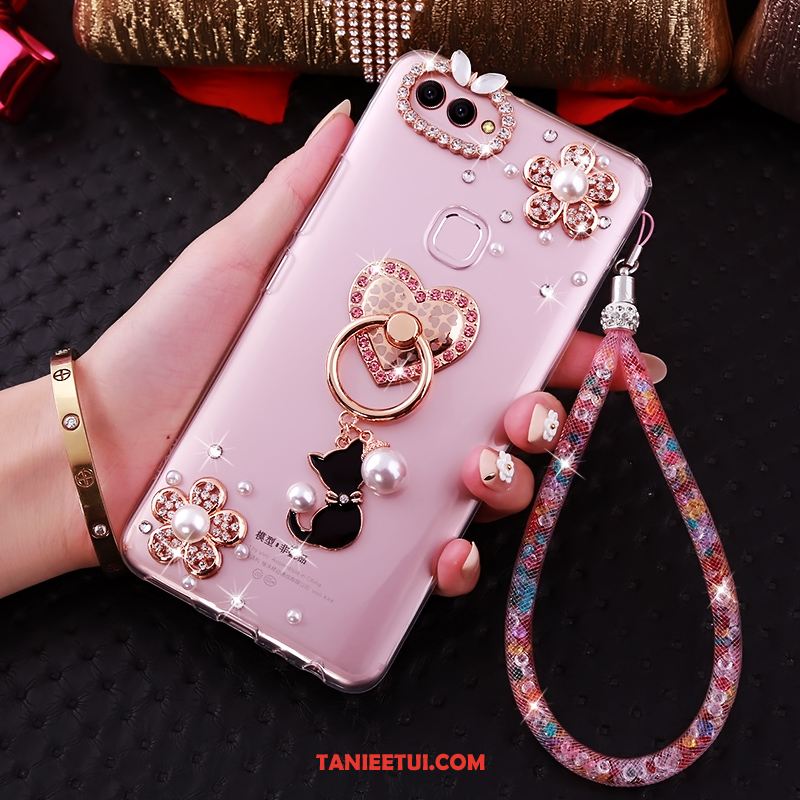 Etui Huawei P Smart Telefon Komórkowy Miękki Ochraniacz, Futerał Huawei P Smart Przezroczysty Rhinestone