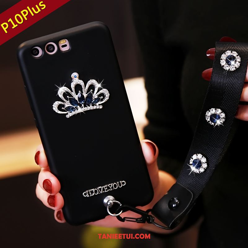 Etui Huawei P10 Plus Kreatywne Czarny All Inclusive, Pokrowce Huawei P10 Plus Rhinestone Miękki Ochraniacz