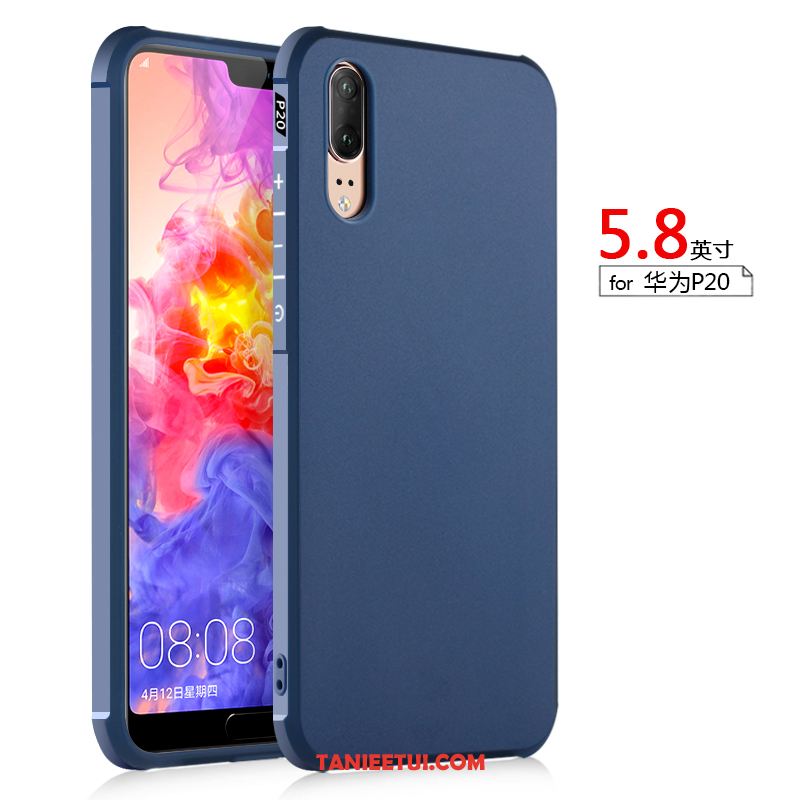 Etui Huawei P20 Miękki Telefon Komórkowy Ochraniacz, Pokrowce Huawei P20 Relief Anti-fall Niebieski