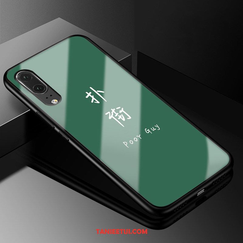 Etui Huawei P20 Szkło Zielony Silikonowe, Futerał Huawei P20 Telefon Komórkowy All Inclusive