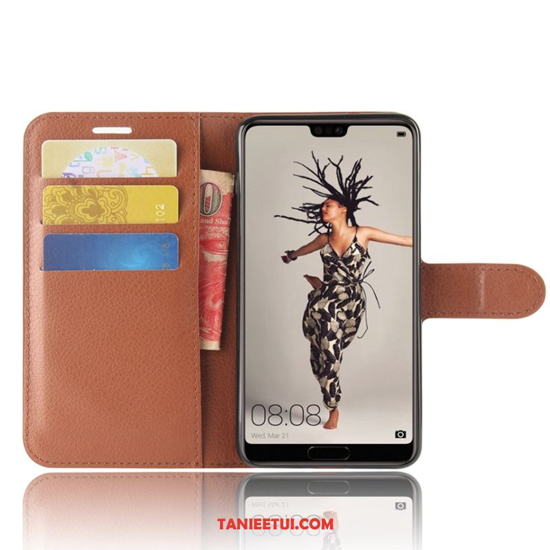 Etui Huawei P20 Telefon Komórkowy Klapa Ochraniacz, Obudowa Huawei P20 Skórzany Futerał Braun