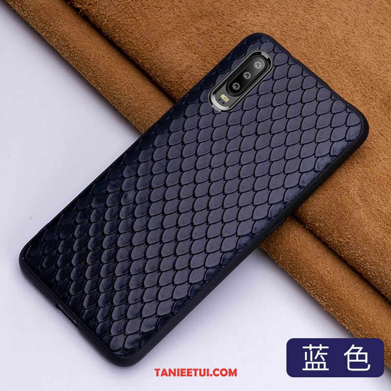 Etui Huawei P30 Kreatywne Anti-fall Osobowość, Futerał Huawei P30 Eleganckie Skórzany Niebieski