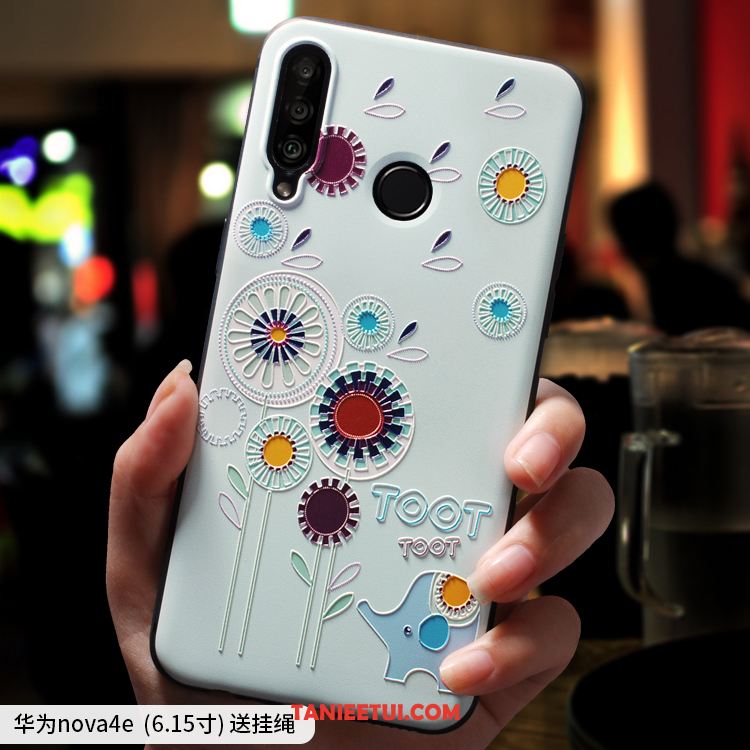 Etui Huawei P30 Lite Modna Marka All Inclusive Kreskówka, Futerał Huawei P30 Lite Zielony Piękny Wiszące Ozdoby