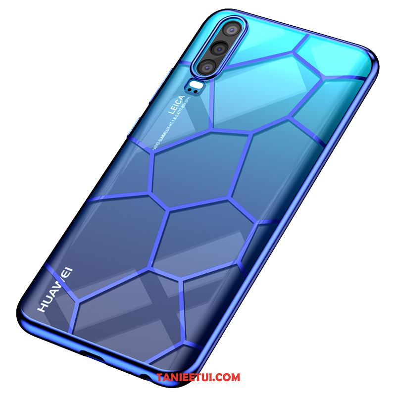 Etui Huawei P30 Poszycie Silikonowe Cienkie, Futerał Huawei P30 Niebieski Ochraniacz Anti-fall