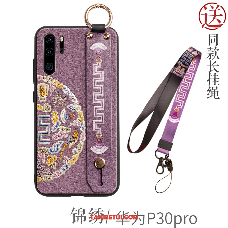 Etui Huawei P30 Pro Silikonowe Wspornik Chiński Styl, Obudowa Huawei P30 Pro Kreatywne Telefon Komórkowy Wiszące Ozdoby