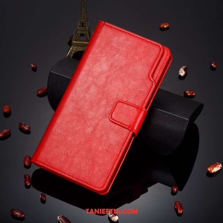 Etui Huawei P30 Skórzany Futerał Kreatywne Telefon Komórkowy, Pokrowce Huawei P30 Czerwony Proste Karta