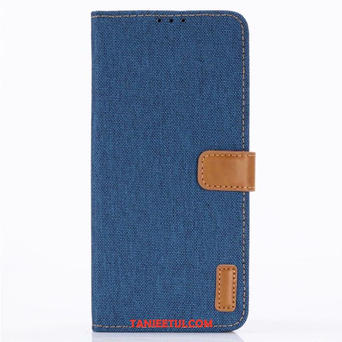 Etui Huawei P30 Wzór Klamra Denim, Futerał Huawei P30 Portfel Ochraniacz Skóra