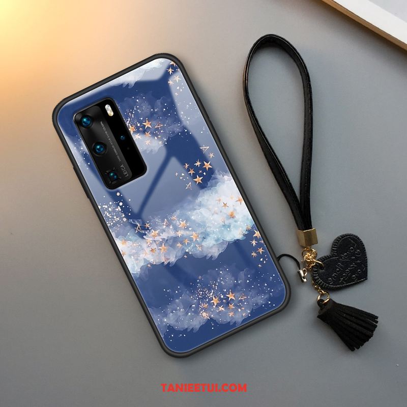 Etui Huawei P40 Pro Kreatywne Wiatr Czerwony Netto, Obudowa Huawei P40 Pro Niebieski Modna Marka Świeży