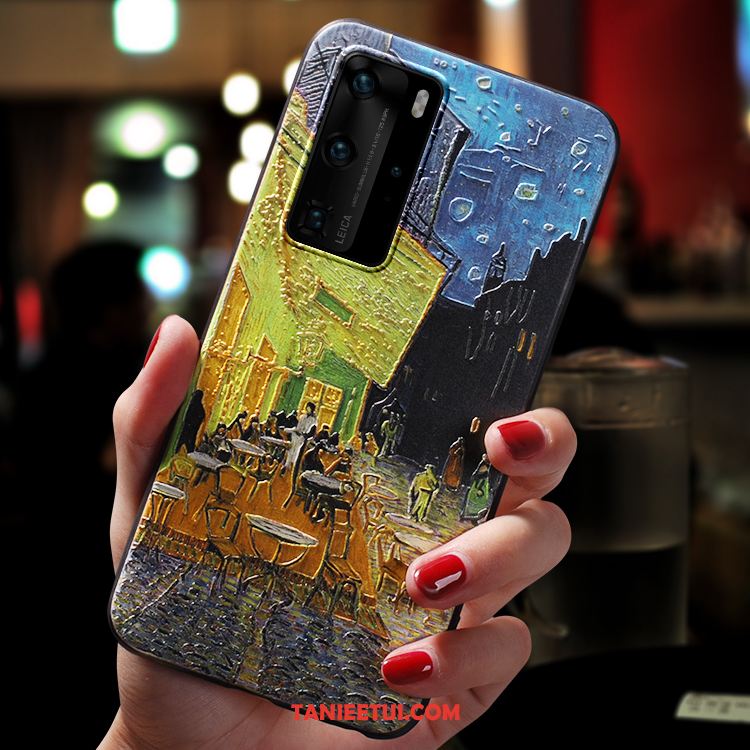 Etui Huawei P40 Pro Sztuka All Inclusive Niebieski, Obudowa Huawei P40 Pro Ochraniacz Cienkie Obraz Olejny