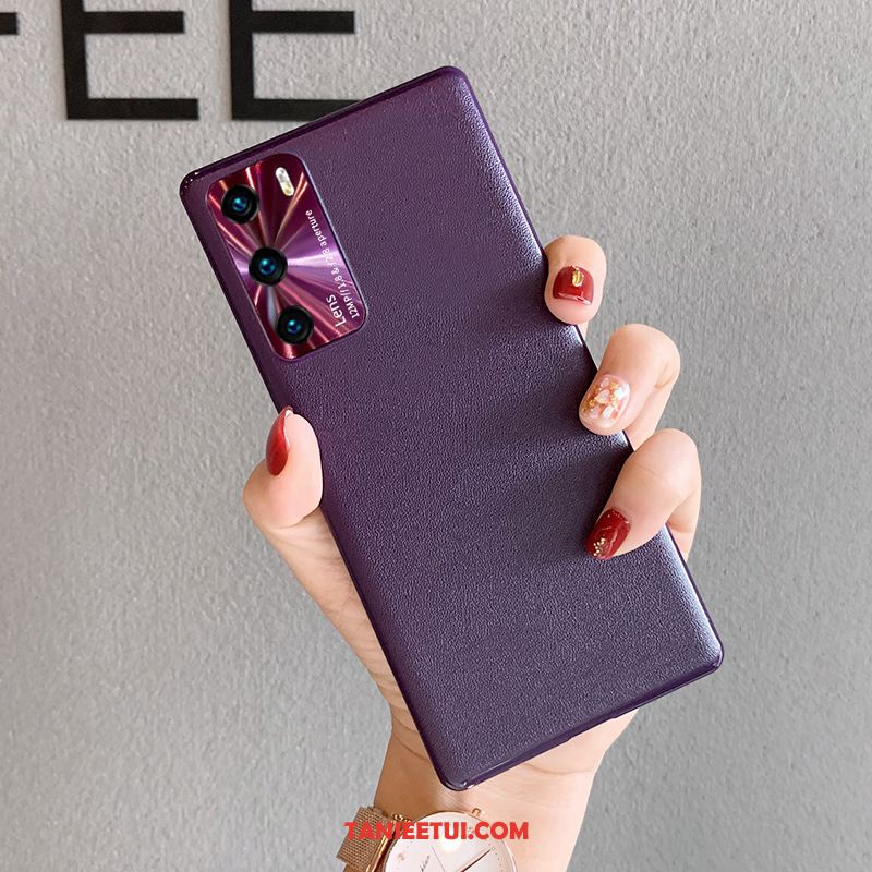 Etui Huawei P40 Telefon Komórkowy Trudno Cienkie, Pokrowce Huawei P40 Wzór Czerwony Netto Purpurowy