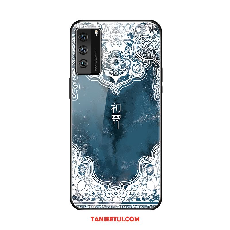 Etui Huawei P40 Tendencja Niebieski Osobowość, Pokrowce Huawei P40 Szkło Ochraniacz Modna Marka