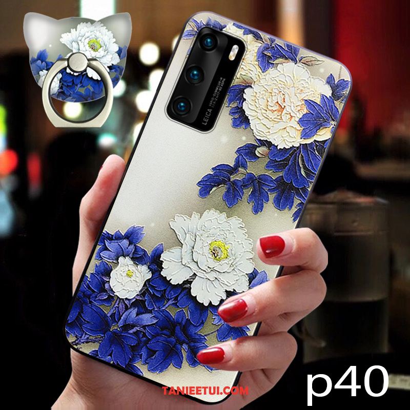 Etui Huawei P40 Wiatr Wiszące Ozdoby Niebieski, Pokrowce Huawei P40 Miękki Kwiaty All Inclusive