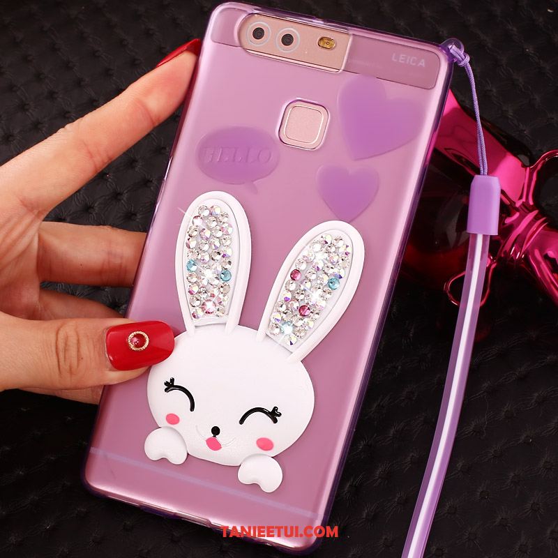 Etui Huawei P9 Plus Rhinestone Pu Silikonowe, Obudowa Huawei P9 Plus Miękki Przezroczysty Ochraniacz