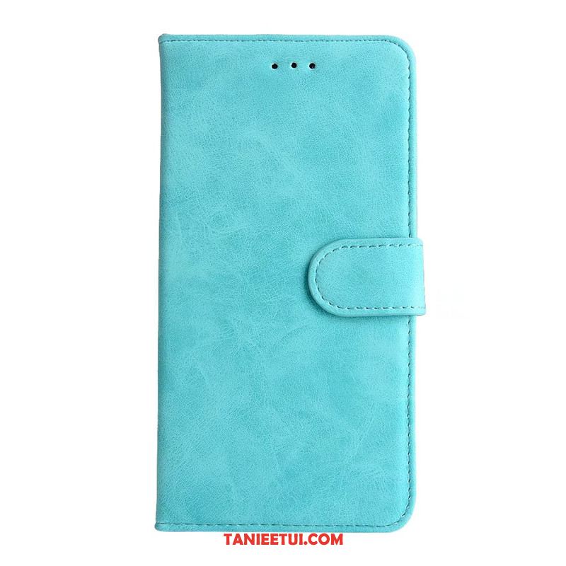 Etui Huawei Y6 2018 Klapa Nubuku Ochraniacz, Futerał Huawei Y6 2018 Niebieski Portfel Anti-fall