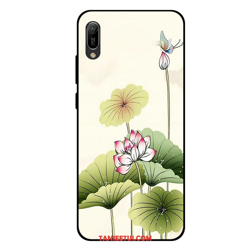 Etui Huawei Y6 2019 Anti-fall Dostosowane Nubuku, Obudowa Huawei Y6 2019 Świeży Zielony Mały