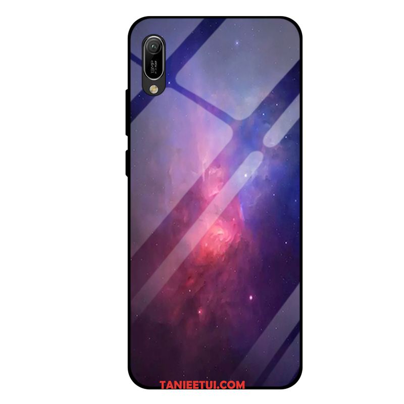 Etui Huawei Y6 2019 Telefon Komórkowy Szkło Hartowane Purpurowy, Pokrowce Huawei Y6 2019 Lustro Moda All Inclusive