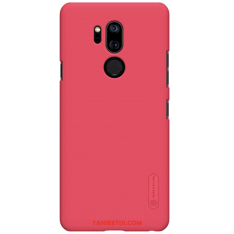 Etui Lg G7 Thinq Czerwony Nubuku Cienkie, Obudowa Lg G7 Thinq Ochraniacz Oryginalne Złoto