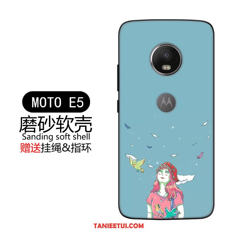 Etui Moto E5 Telefon Komórkowy Niebieski Anti-fall, Pokrowce Moto E5 Ochraniacz Kreatywne All Inclusive