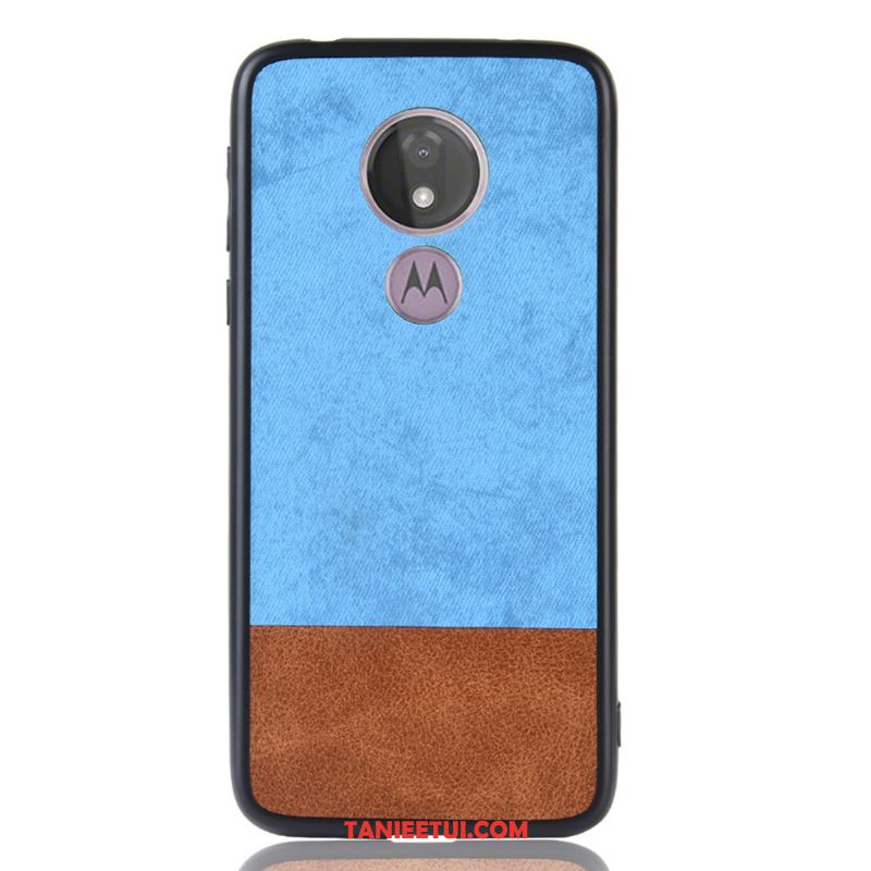 Etui Moto G7 Power Mieszane Kolory Anti-fall Denim, Obudowa Moto G7 Power Europa Telefon Komórkowy Niebieski