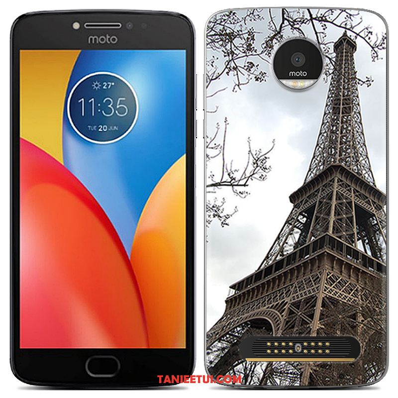Etui Moto Z2 Play Dostosowane Kreatywne Silikonowe, Futerał Moto Z2 Play Telefon Komórkowy Szary Wzór