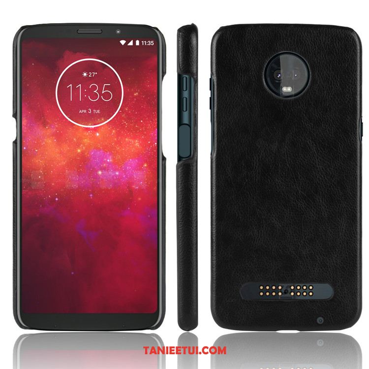 Etui Moto Z3 Play Wzór Telefon Komórkowy Jakość, Pokrowce Moto Z3 Play Anti-fall Litchi Trudno