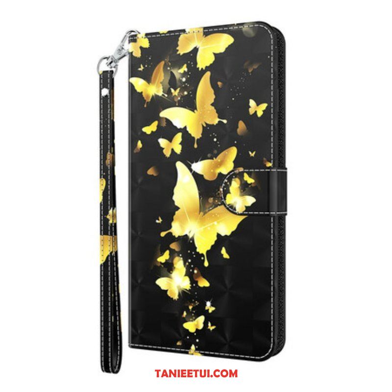 Etui Na Telefon Pokrowce do Samsung Galaxy S21 5G Żółte Motyle