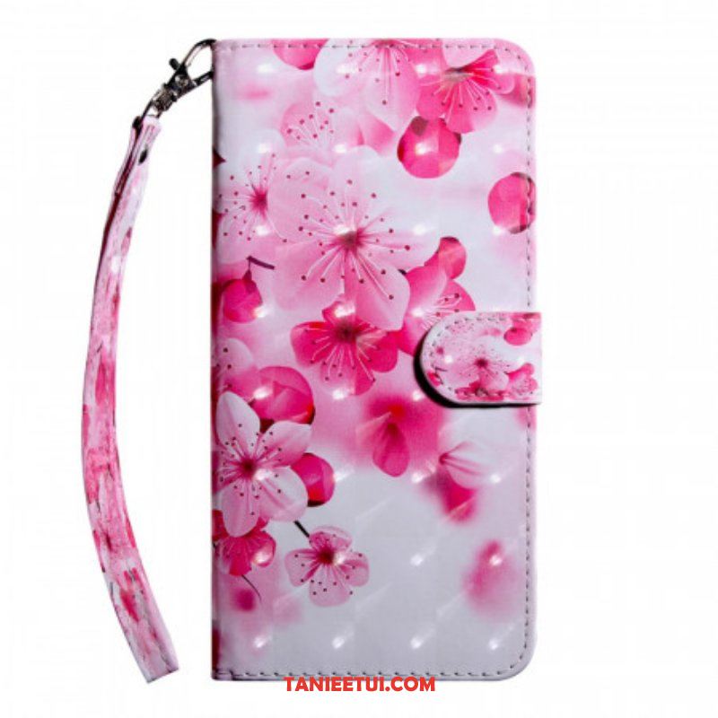 Etui Na Telefon Pokrowce do Samsung Galaxy S22 5G Różowe Kwiaty