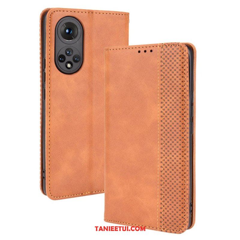 Etui Na Telefon do Honor 50 Etui Folio Stylizowany Efekt Skóry W Stylu Vintage