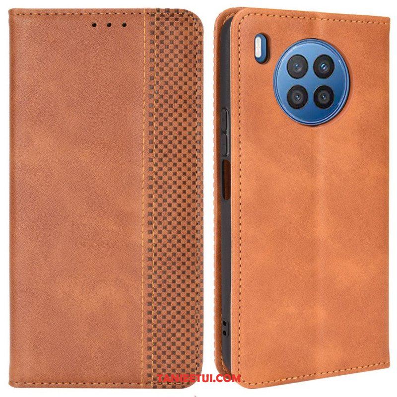 Etui Na Telefon do Honor 50 Lite Etui Folio Stylizowany Efekt Skóry W Stylu Vintage