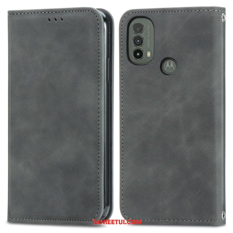 Etui Na Telefon do Moto E40 / E30 / E20 Etui Folio Dotyk Skóry