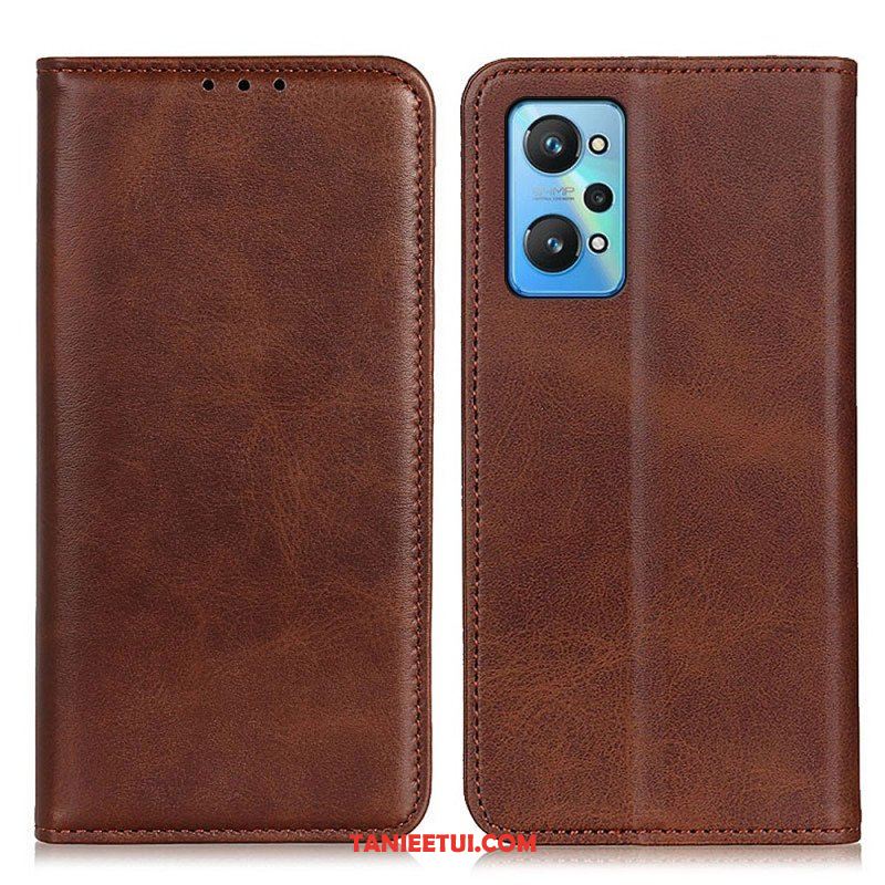 Etui Na Telefon do Realme GT Neo 3T / Neo 2 Etui Folio Elegancka Dwoina Skórzana