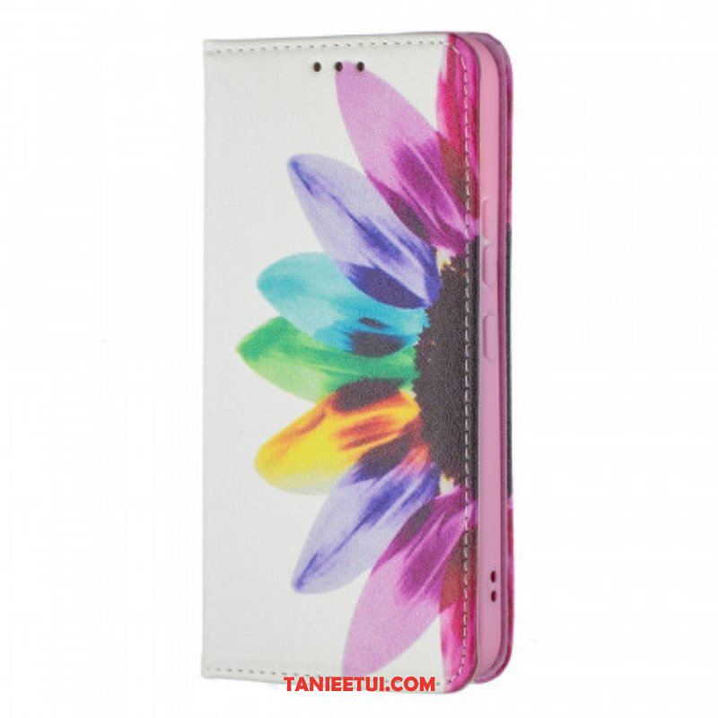 Etui Na Telefon do Samsung Galaxy S22 5G Etui Folio Akwarela Kwiat