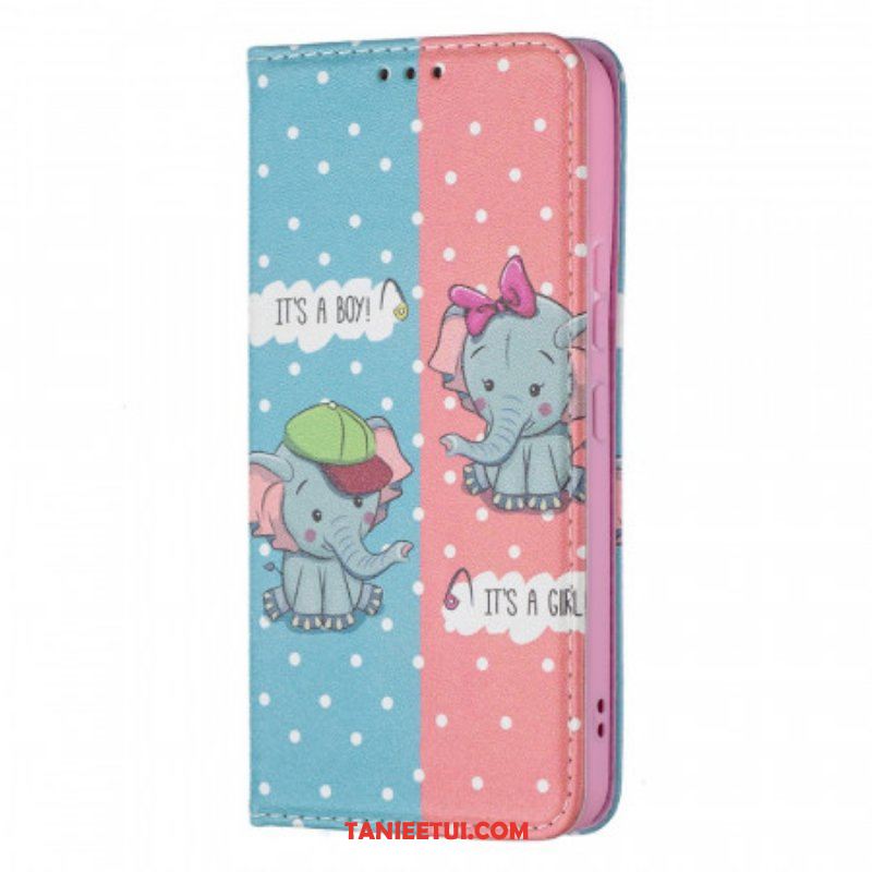 Etui Na Telefon do Samsung Galaxy S22 5G Etui Folio Słoniątka