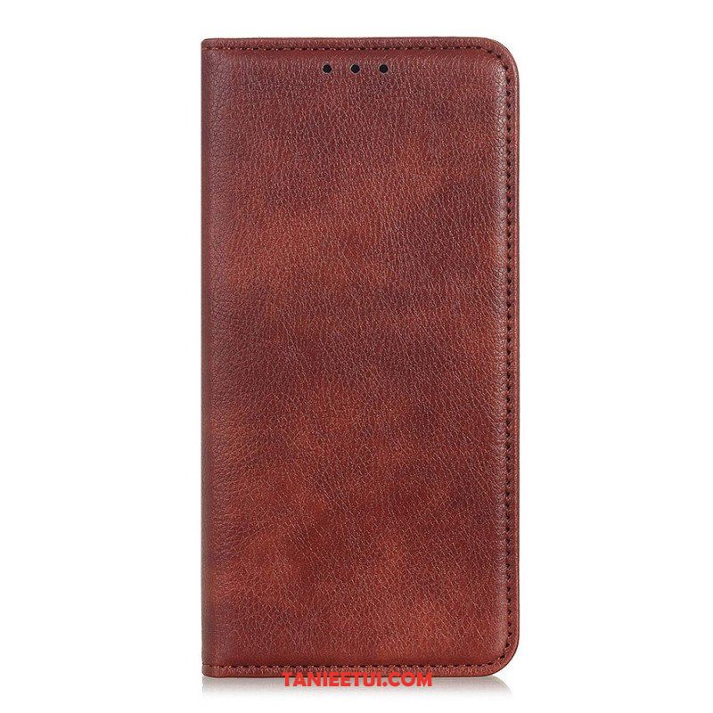 Etui Na Telefon do Samsung Galaxy S23 5G Etui Folio Skóra Dwoinowa Liczi