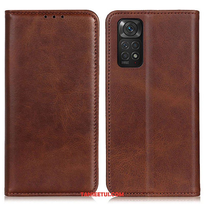 Etui Na Telefon do Xiaomi Redmi Note 11 / 11S Etui Folio Elegancka Dwoina Skórzana