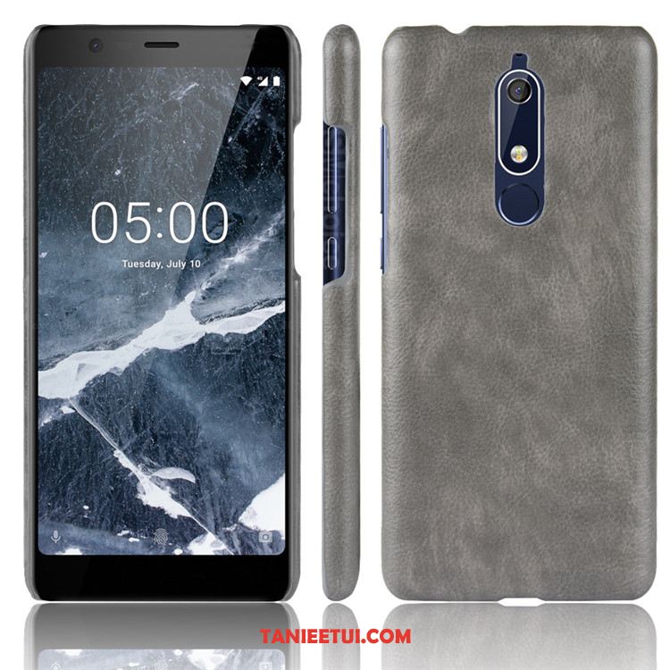 Etui Nokia 5.1 Ochraniacz Litchi Kreatywne, Obudowa Nokia 5.1 Wzór Skóra Telefon Komórkowy